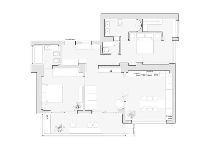 Ambassador * Amazing Garden & Flat * 2 Bdr * 120 Sqm 公寓 布加勒斯特