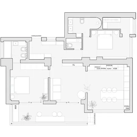 Ambassador * Amazing Garden & Flat * 2 Bdr * 120 Sqm Апартаменти Бухарест